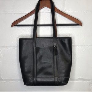 Coach Hampton 5187 Vintage Black Leather Tote